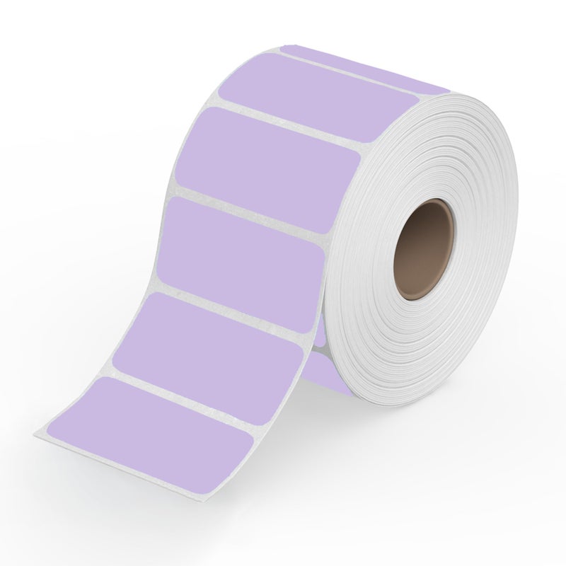 Rollo Direct Thermal 2x1 Sticker Labels - Roll of 1,000 Purple Thermal Labels - Multi-Purpose Thermal Printer Stickers - Image 1