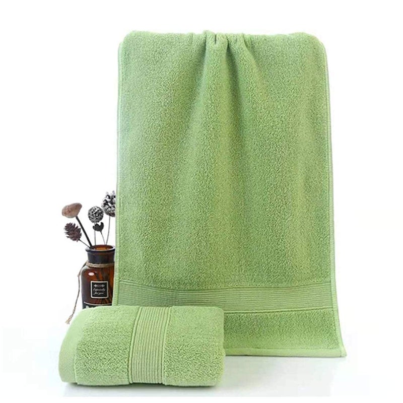 RUIBOLU Hand Towels for Bathroom - Cotton Ultra Soft Highly Absorbent Hand Towel 2 Set  Size 14"" x 30"" Home Bathroom Hand Towels for Bath  Hand  Face  Gym Towel (Green) - Image 2