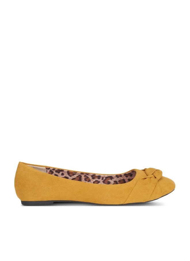 Epic Step Ballet Flats for Women Comfortable Flat Shoes for Women Dressy Casual Round Toe Flats, Mustard, Size 6 - Image 1