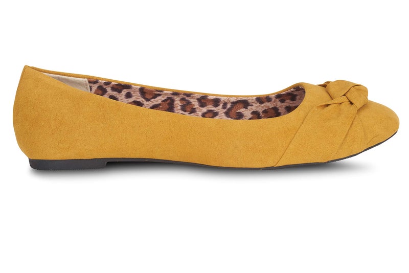 Epic Step Ballet Flats for Women Comfortable Flat Shoes for Women Dressy Casual Round Toe Flats, Mustard, Size 6 - Image 4