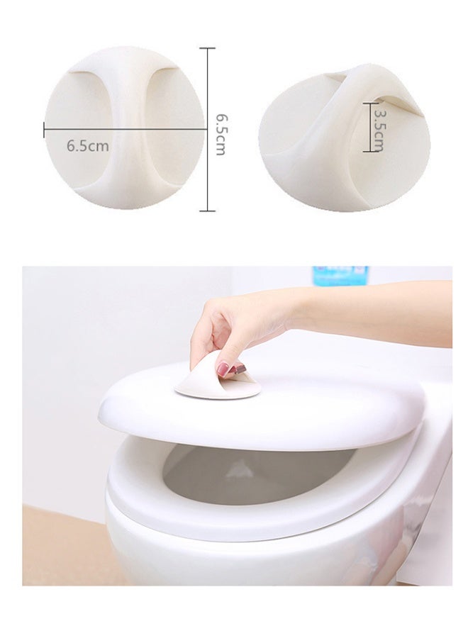 24 Pcs Self-adhesive Round Plastic Handle Handle Hand in Hand, Multi-functional Furniture Auxiliary Handle for Doors, Windows, Cabinets, Drawers, Wardrobes, Glass Doors - Image 2