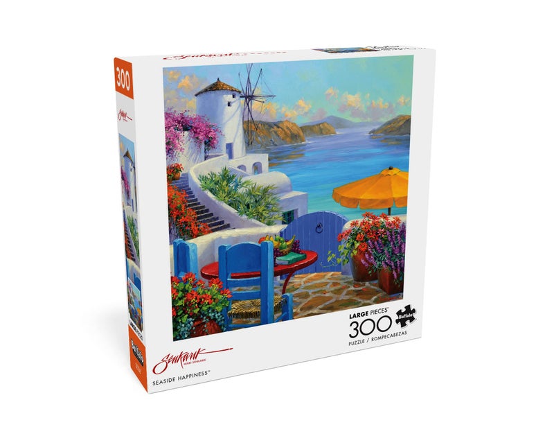 Buffalo Games Mikki Senkarik Seaside Happiness 300 Piece Jigsaw Puzzle for Adults Challenging Puzzle Perfect for Game Nights Finished Size is 2125 x 1500 - Image 3