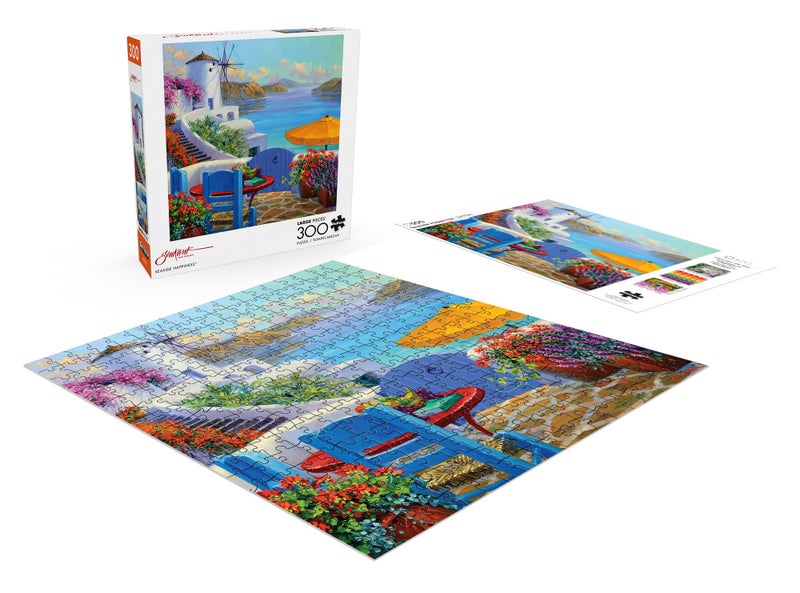 Buffalo Games Mikki Senkarik Seaside Happiness 300 Piece Jigsaw Puzzle for Adults Challenging Puzzle Perfect for Game Nights Finished Size is 2125 x 1500 - Image 4