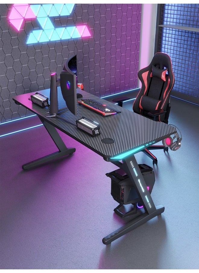 keke - Ergonomic Gaming and Computer Desk with LED Lights 120 CM - Image 1
