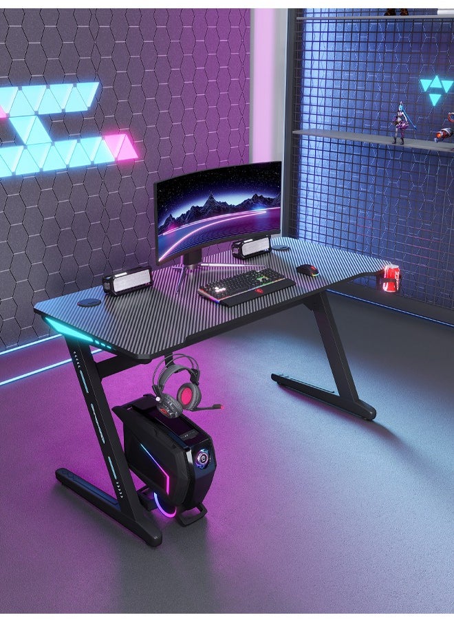keke - Ergonomic Gaming and Computer Desk with LED Lights 120 CM - Image 1