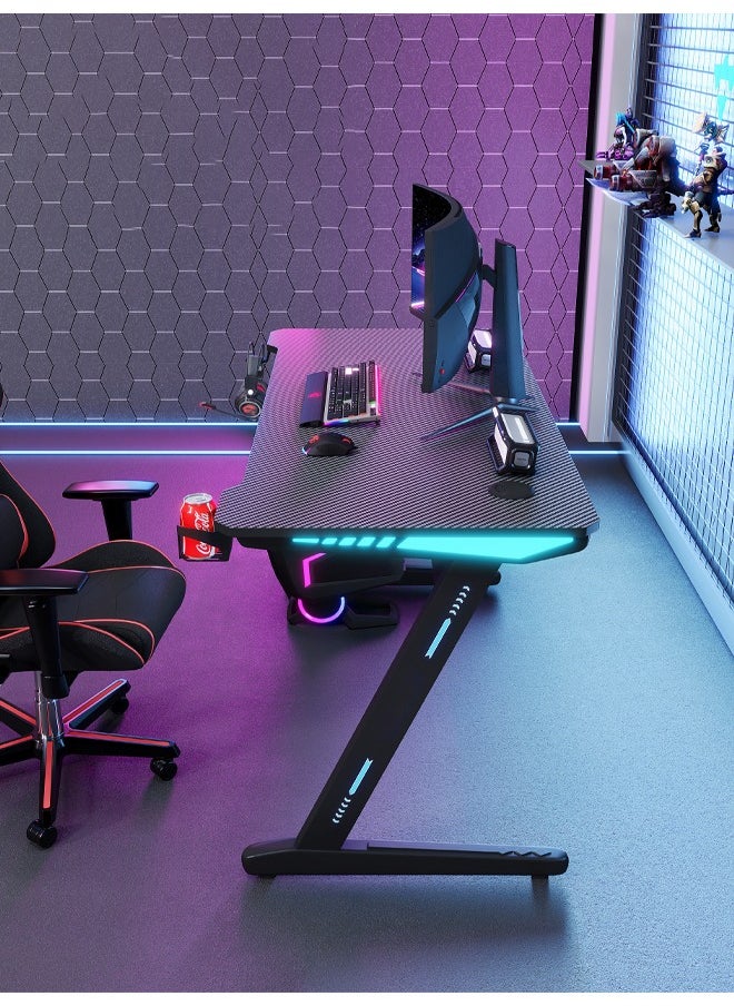 keke - Ergonomic Gaming and Computer Desk with LED Lights 120 CM - Image 1