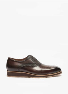 DUCHINI Men's Perforated Oxford Shoes with Lace-Up Closure  - Image 3