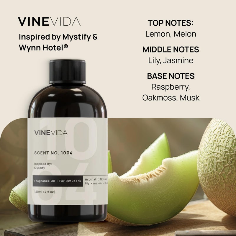 VINEVIDA (4oz) Hotel Fragrance Diffuser Oil - Hotel Scents Diffusers for Home - Cold Air Diffuser Oil - Hotel Scent Essential Oil - Scent No.1004 Inspired by Wynn Hotel - Image 2