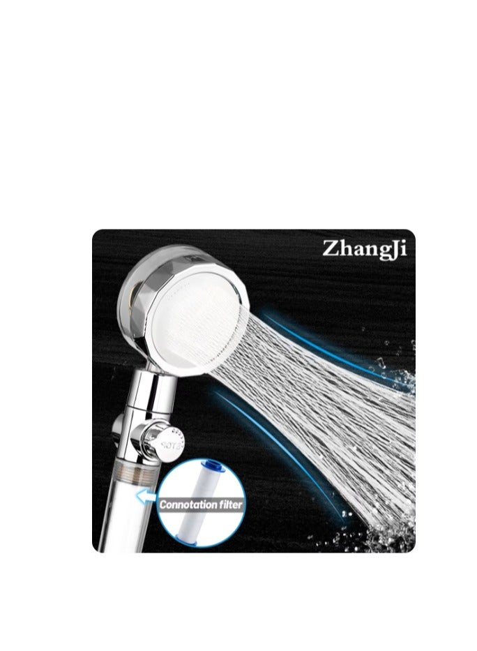 Shower Filter Shower Head, Handheld High-Pressure Shower Head to Remove Chlorine and Impurities Massages Scalp to Anti Hairfall and Dry Skin with Shower Hose and Shower Holder - Image 3
