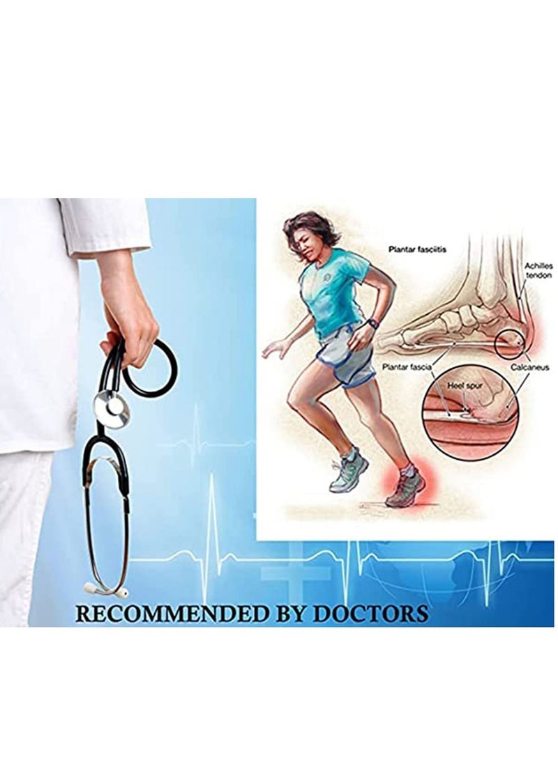 SYOSI Heel Protectors Plantar Fasciitis Inserts Heel Pads Cushion Great for Heel Pain Heal Dry Cracked Heels Achilles Tendinitis for Men Women Gel Heel Cups - Image 5