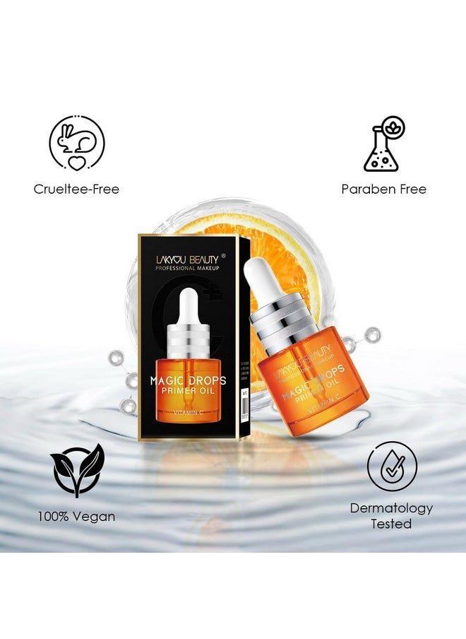 LAKYOU BEAUTY Magic Drops Primer Oil - 20Ml | Instant Radiance & Dewy Glow With Matte Finish  - Image 4
