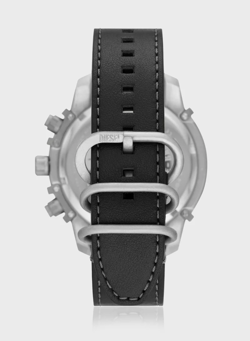 DIESEL Leather Strap Analog Watch