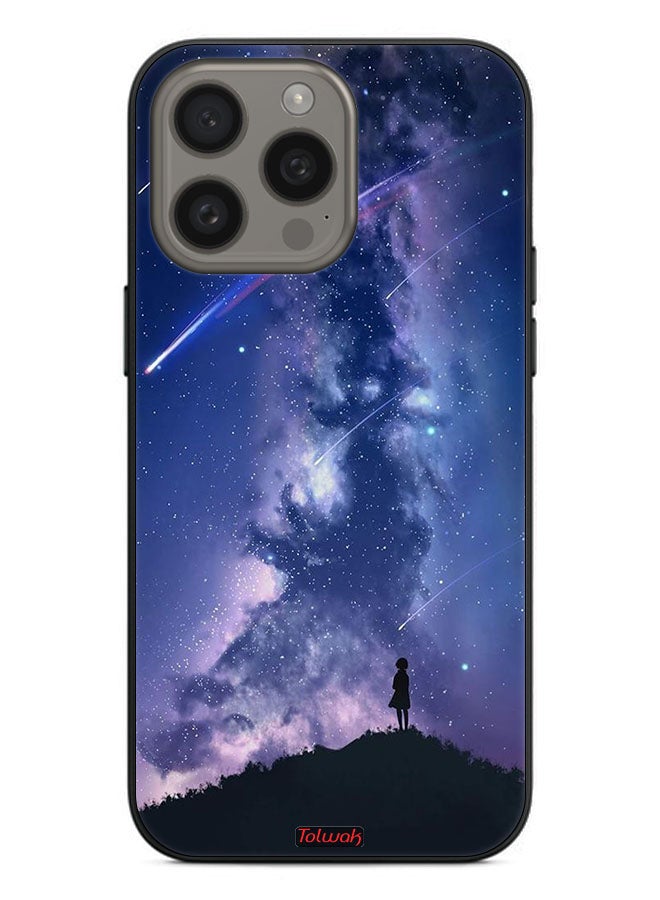 Tolwak Apple iPhone 15 Pro Max Protective Case Cover Moving Stars - Image 2