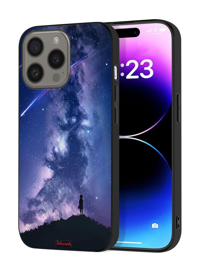 Tolwak Apple iPhone 15 Pro Max Protective Case Cover Moving Stars - Image 1