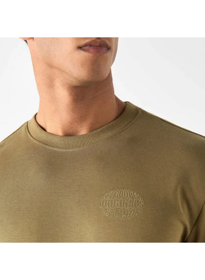 Lee Cooper Lee Cooper Printed Sweatshirt with Long Sleeves and Crew Neck