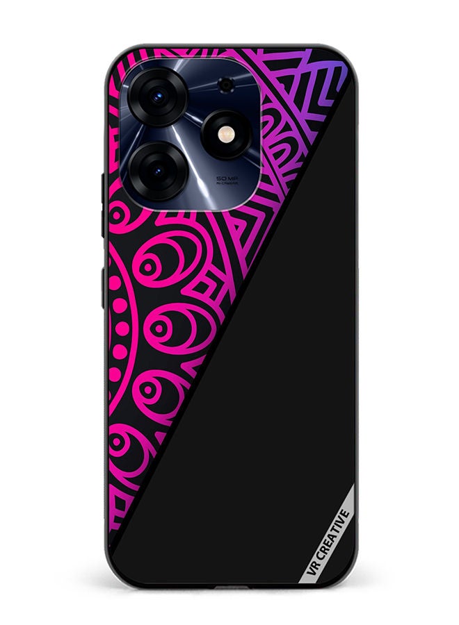 VR CREATIVE Protective Case Cover For Tecno Spark 10 Pro Mandala Design Multicolour - Image 1