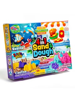 RMS Dough And Sand 4 In 1 – Multi-activity Set With Glow Sealife, Café Play, Sand Castles, And Glitter Unicorns  - Image 2
