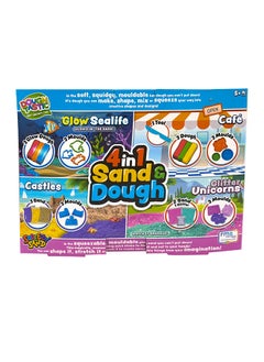 RMS Dough And Sand 4 In 1 – Multi-activity Set With Glow Sealife, Café Play, Sand Castles, And Glitter Unicorns  - Image 3