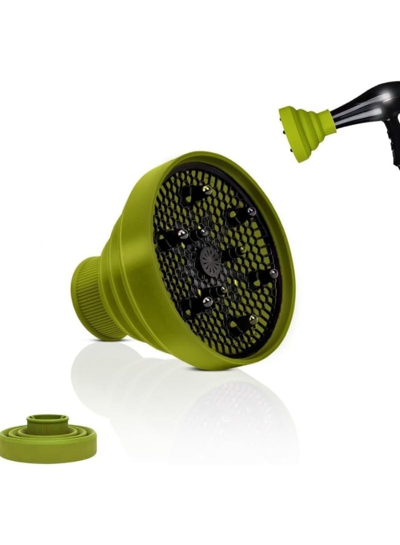 موزع هواء لمجفف الشعر بمقاس عالمي للشعر المجعد وصالونات التجميل أو الاستخدام الفردي اخضر فاتح - Image 3