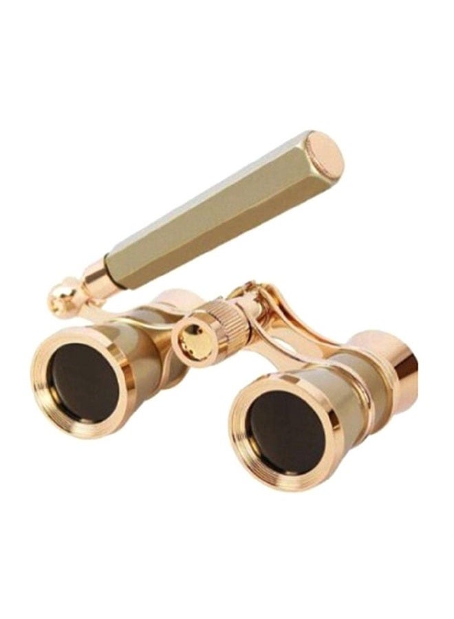 BYNNIX 3X25 Opera Glasses Binocular Telescope with Handle/Accessory Kit Women Telescope Women Girl Gift Gold Glasses Binoculars Vintage Glasses for Women with Handle - Image 1