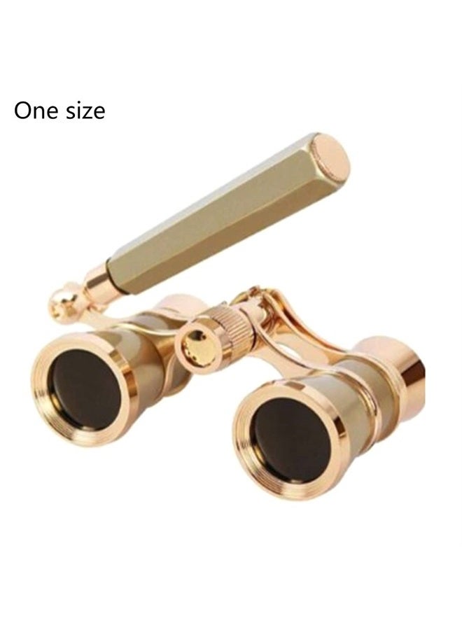 BYNNIX 3X25 Opera Glasses Binocular Telescope with Handle/Accessory Kit Women Telescope Women Girl Gift Gold Glasses Binoculars Vintage Glasses for Women with Handle - Image 3