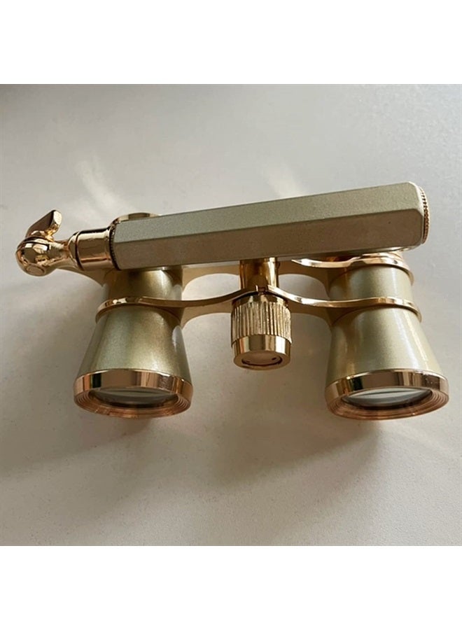 BYNNIX 3X25 Opera Glasses Binocular Telescope with Handle/Accessory Kit Women Telescope Women Girl Gift Gold Glasses Binoculars Vintage Glasses for Women with Handle - Image 5