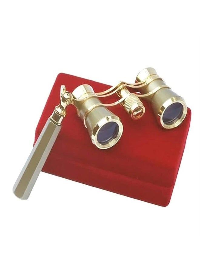 BYNNIX 3X25 Opera Glasses Binocular Telescope with Handle/Accessory Kit Women Telescope Women Girl Gift Gold Glasses Binoculars Vintage Glasses for Women with Handle - Image 2