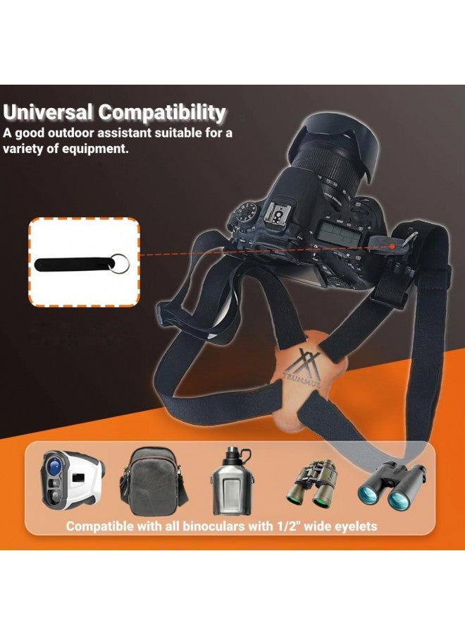 Trummul Binocular Harness Strap Best Chest Harness Strap for Hunters Photographers and Golfers Upgraded Version(Black) - Image 2