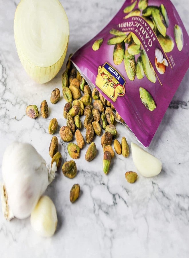 Setton Farms Naturally Seasoned Pistachio Kernels, Garlic Onion, No Shell Pistachios, Certified Non-GMO, Gluten Free, Vegan and Kosher, 5 oz Resealable Pouch - Image 4