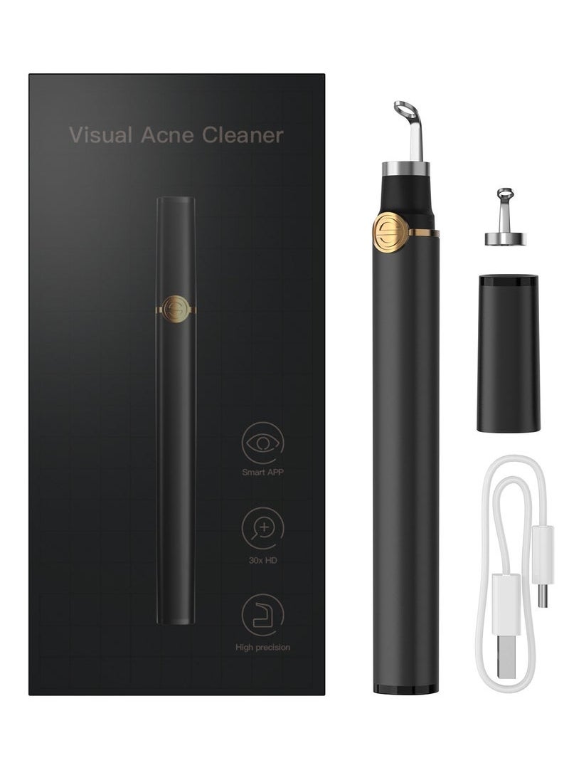 Generic M3 Visual acne needle Android4.4/IOS 240mAh  Blackhead Acne Blemish Removal Tool (Black)  - Image 3