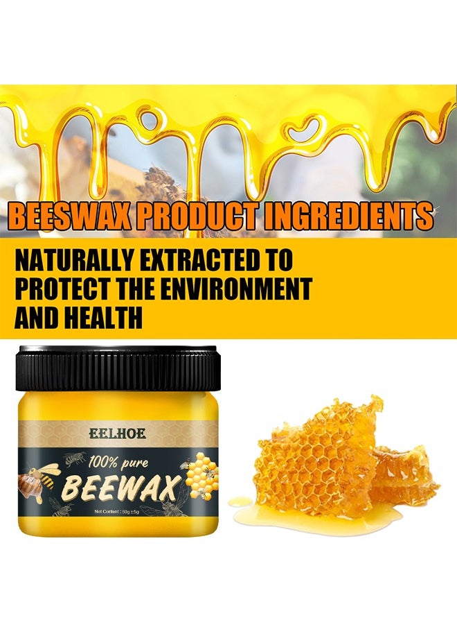 EELHOE Wood Seasoning Beewax Natural Beewax Traditional Wood Wax Multipurpose Beeswax Furniture Polish For Wood Cleaner And Polish Furniture Care  - Image 3