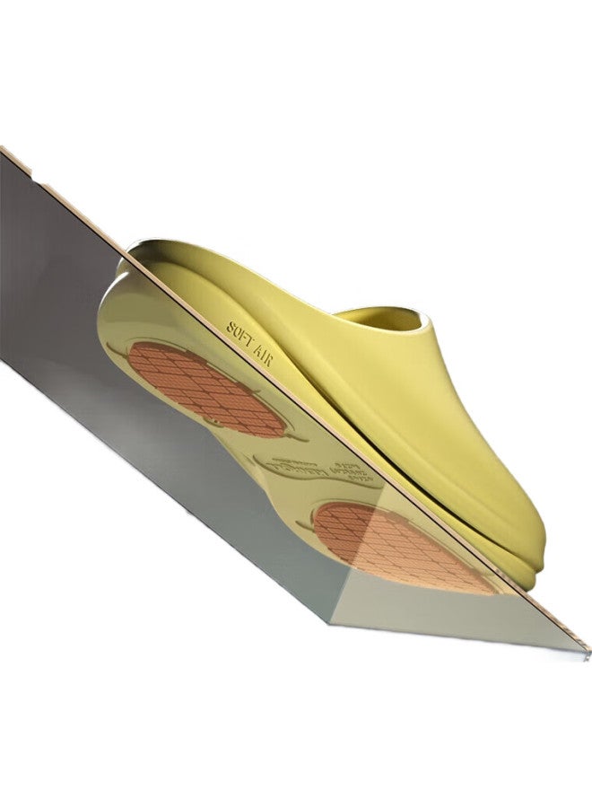 Kenroll Unisex Home Bathroom Non-Slip Slippers, Comfortable Wrap Lightweight Sandals, Mustard Yellow, Size 35-36 - Image 2