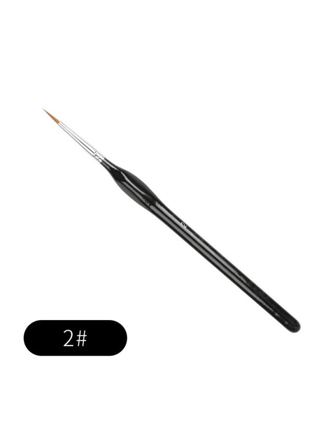 Nine Extremely Three-sided Drawing Pen Watercolor Gouache Brushwork Outline Tracing Pen Drawing Surface-drawing Photo Pen Extra Traditional Chinese Painting Hand-painted - Image 1