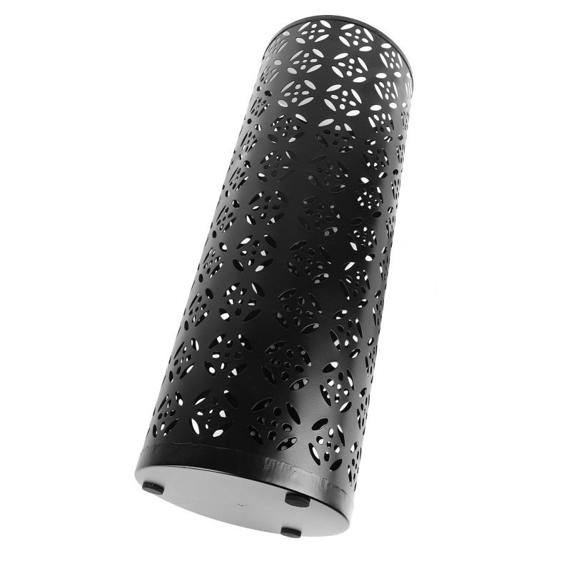Umbrella Holder: Black Medium Size Compact Space-saving - Rust-proof Metal Hollow Copper Pattern Umbrella Stand for Home Entryway Office - Image 4