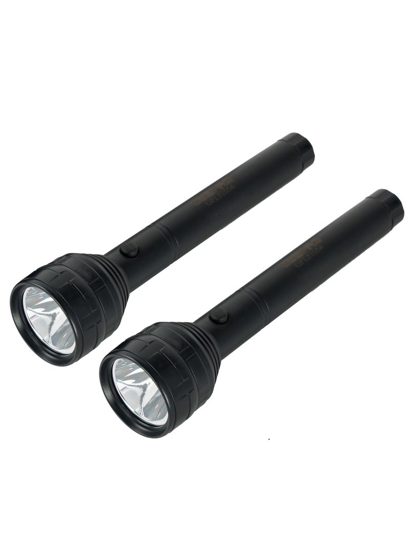 GEEPAS 2 Pcs LED Flashlight with USB Rechargeable, GFL51053 - Image 1