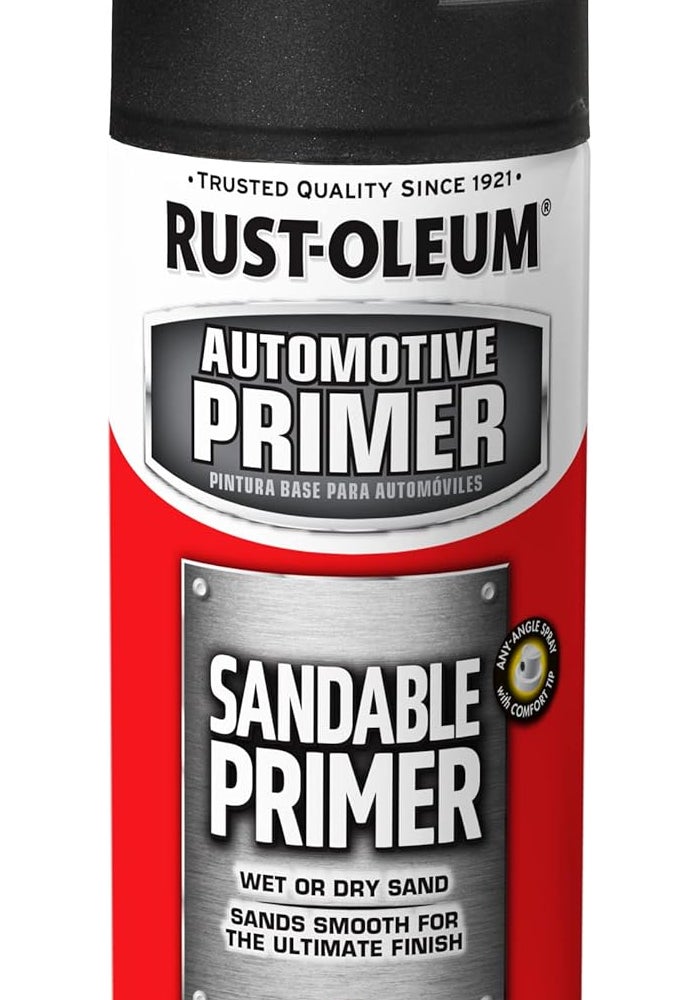 Rust-Oleum 249418 Automotive 12-Ounce Sandable Primer Spray Paint - Black - Image 1