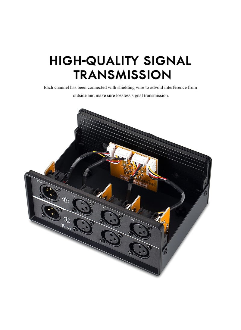 Nobsound Nobsound 3-IN-1-OUT XLR Audio Switch ; Balanced Audio Converter ; 3-Way Stereo Passive Audio Selector Switcher (MC103 Pro 3-in)  - Image 3