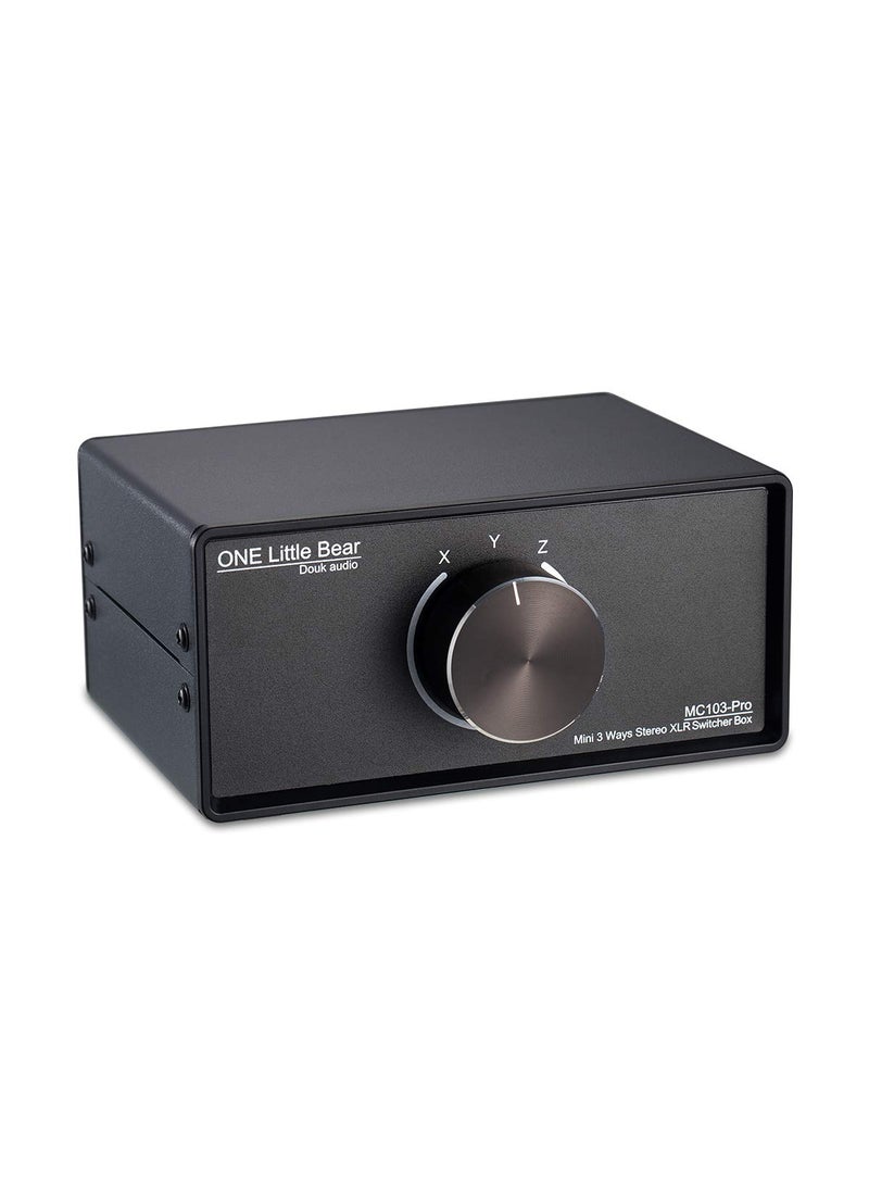 Nobsound Nobsound 3-IN-1-OUT XLR Audio Switch ; Balanced Audio Converter ; 3-Way Stereo Passive Audio Selector Switcher (MC103 Pro 3-in)  - Image 5