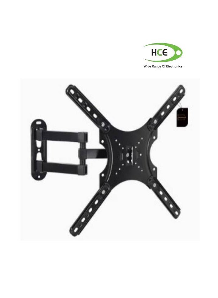 TV Wall Mount Stand Monitor Wall Bracket with Swivel and Articulating Tilt Arm Fits 14-47 Inch TV black