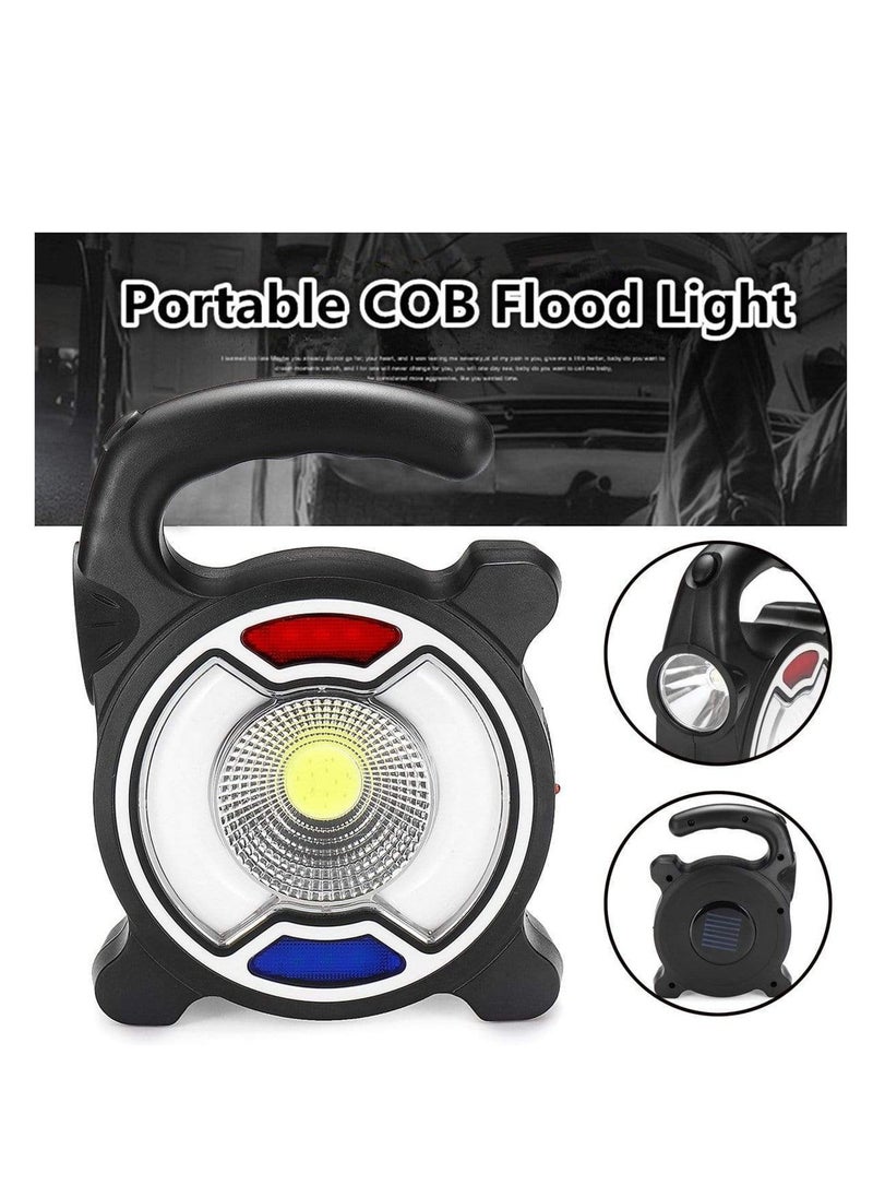 Generic COB Work Light - Solar Emergency Flashlight - ZJ-3199  - Image 3