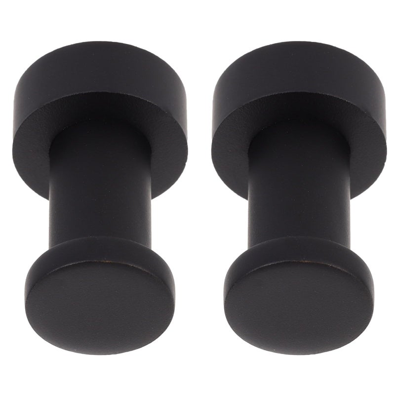 Black Brass Wall Mounted Towel Hooks 2 Pack For Shower And Closet Organization - Image 2