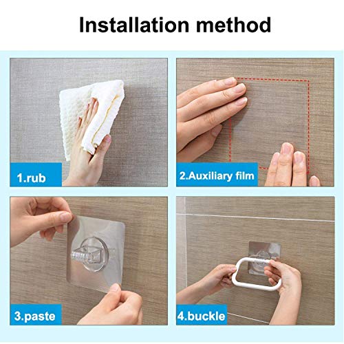 Zeinwap Magic Sticker Series Self Adhesive Plastic Towel Holder Ring, Open Half for Tissue Roll Holder for Bathroom and Kitchen-White(Pack of 1) - Image 5