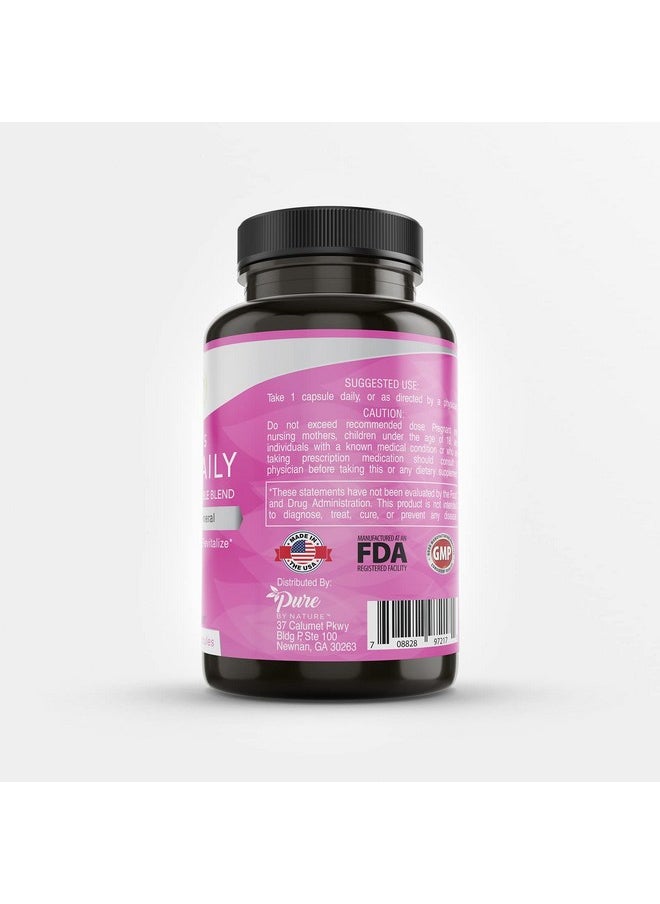 Pure By Nature - Onedaily Multivitamin For Women Immune Support Supplement With Nongmo Ingredient Vitamin & Minerals For Energy 60 Veggie Capsules - Image 1