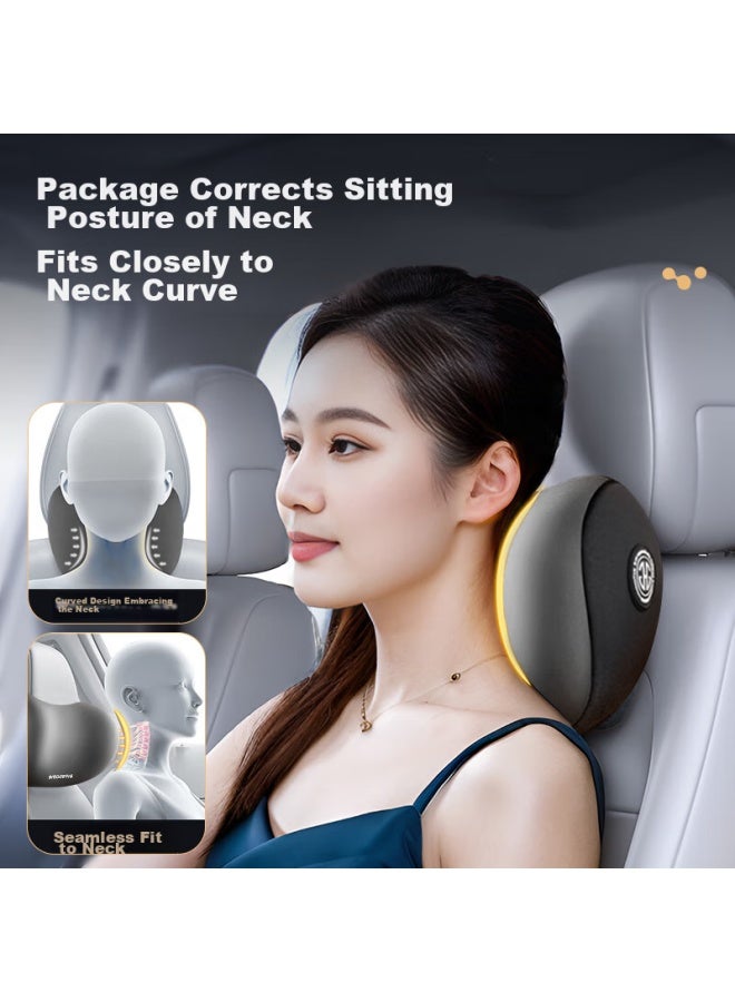 Zhiguozhe Car Headrest, Neck Support Pillow For Driving, Memory Foam Neck Cushion For Driver's Seat, Suitable For Maybach And Tesla