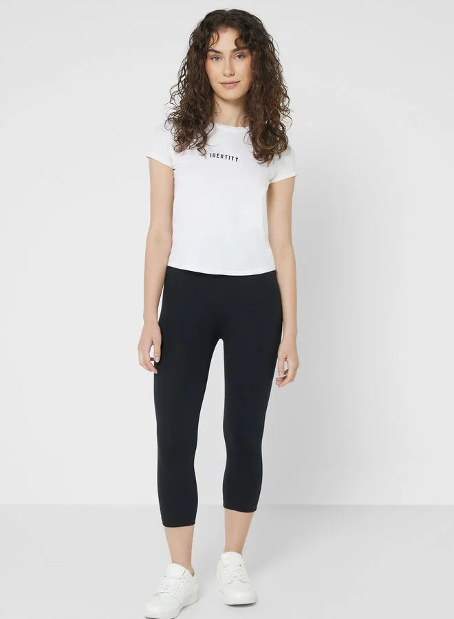 Ginger Basics Essential Cropped Leggings