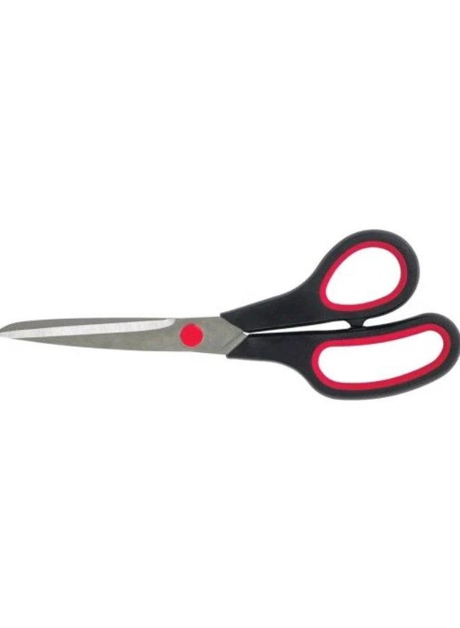 مقص احترافي متعدد الأغراض من الفولاذ المقاوم للصدأ، مناسب للمكتب والمدرسة والمنزل والحرف اليدوية. مقص شديد التحمل وحاد ودقيق القطع، مزود بمقابض ناعمة ومريحة، مناسب للورق والكرتون والقماش والتغليف والفنون والحرف اليدوية والمهام اليومية. - Image 3