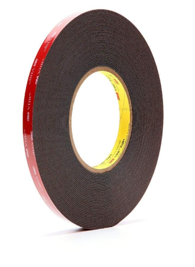 3M 3M VHB Tape 5952 Double-Sided Acrylic Foam Tape - Heavy Duty, Industrial Mounting Tape - 3/4 inch width x 15 yards length, 45 mil thick - Black  - Image 5