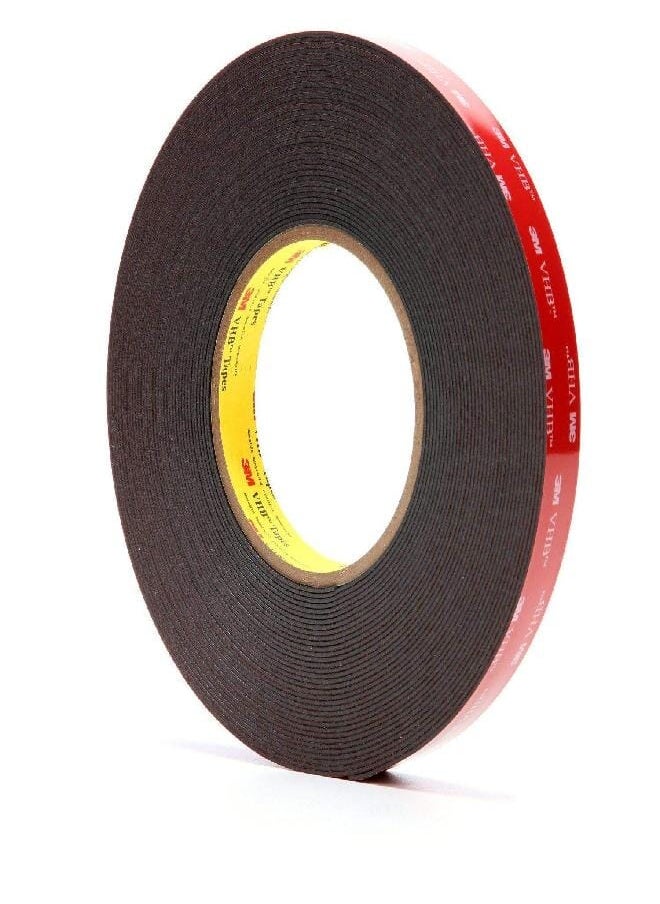 3M 3M VHB Tape 5952 Double-Sided Acrylic Foam Tape - Heavy Duty, Industrial Mounting Tape - 3/4 inch width x 15 yards length, 45 mil thick - Black  - Image 1