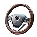Valleycomfy Steering Wheel Covers Universal 1575 inch Genuine Leather Breathable Anti Slip Odor Free Coffee L15 1216 - Image 2