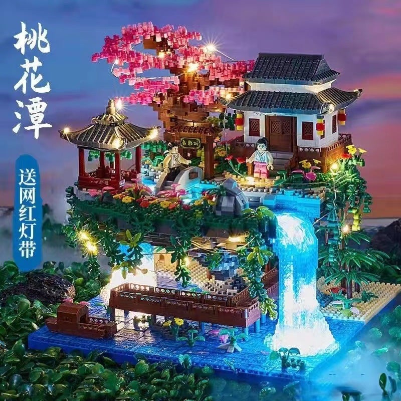 Compatible With Lego Bricks Taohuatan Ancient Architecture Tiananmen Yellow Crane Tower Guanghan Palace Micro-Particle Assembled Toys - Image 5